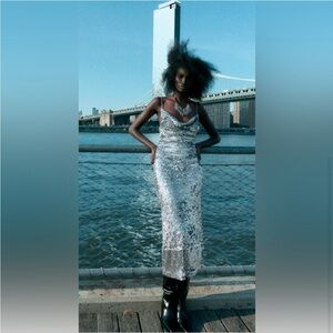 GORGEOUS ZAEA NWT Sequin MIDI Dress